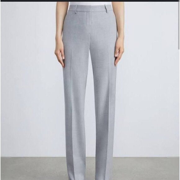 Lafayette 148 Dress Pants Womens Size 6 Barrow Virgin Wool Stretch Straight Leg - Picture 1 of 12